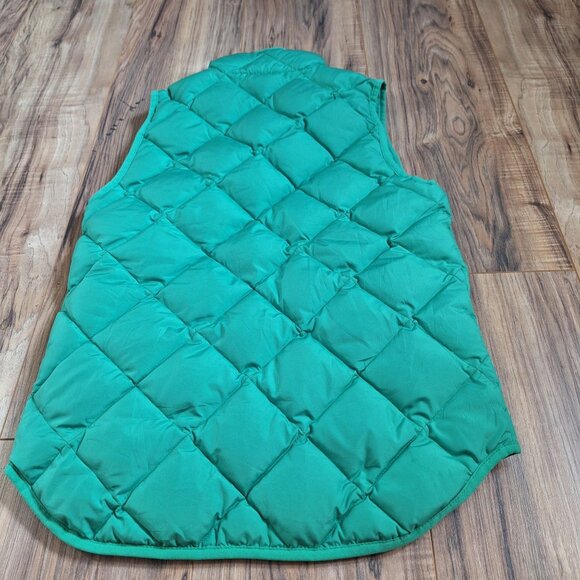 J Crew green quilted vest size XXS - Picture 2 of 5